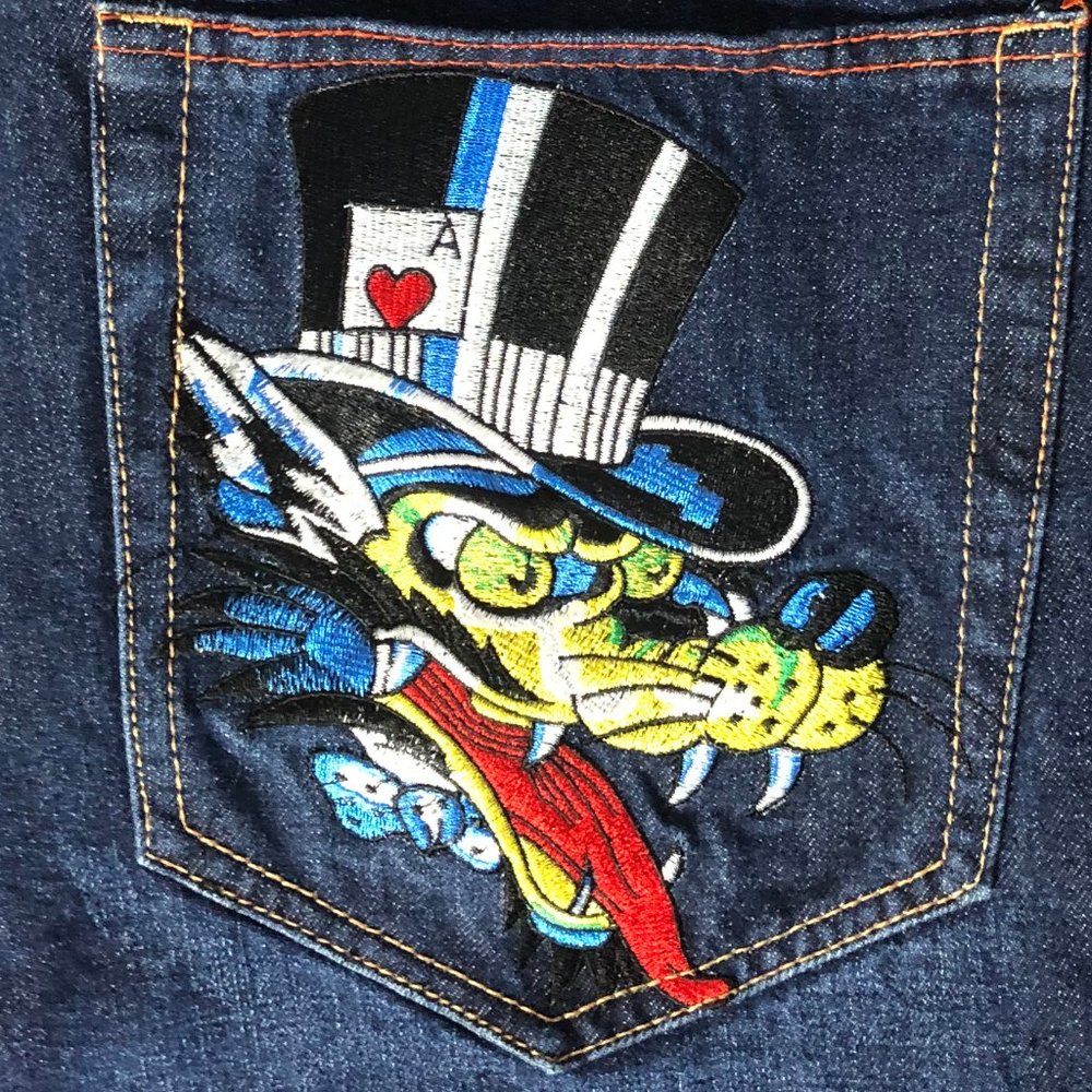 Ed Hardy Jean with Ace Playing Card